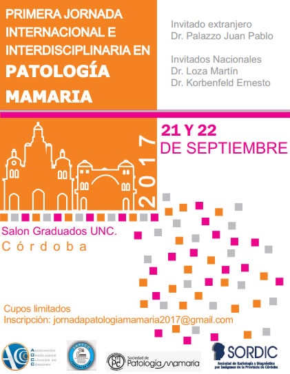 Primera Jornada Internacional e Interdisciplinaria en Patologa Mamaria